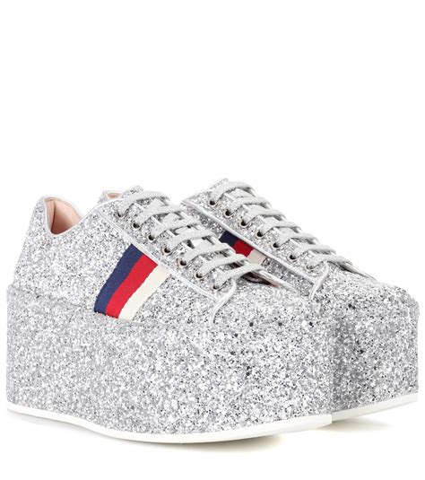 gucci platform sneaker|Gucci bedazzled sneakers.